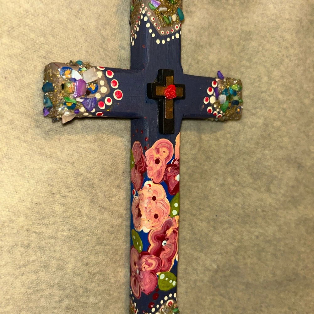 Colorful Wood Cross - Picture 4 of 7